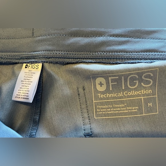 FIGS Zamora Jogger Scrub Pants Ceil Blue Women Medium - Picture 5 of 15